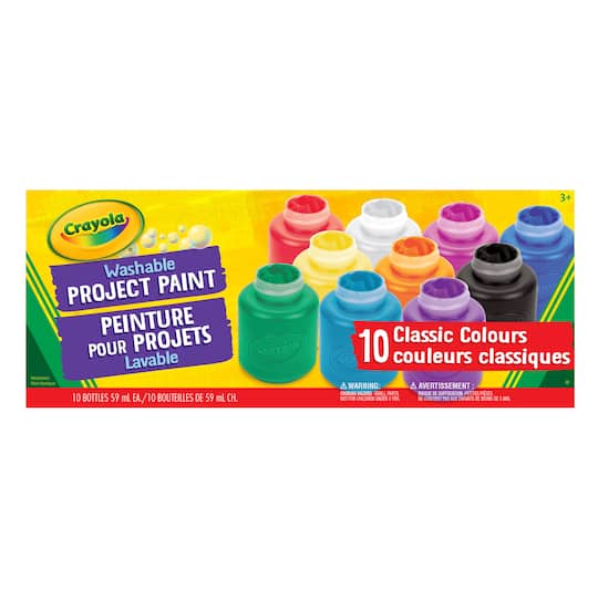 Michaels, Crayola® Washable Project Paint Set, 10ct. – Category: Washable & Tempera Paint